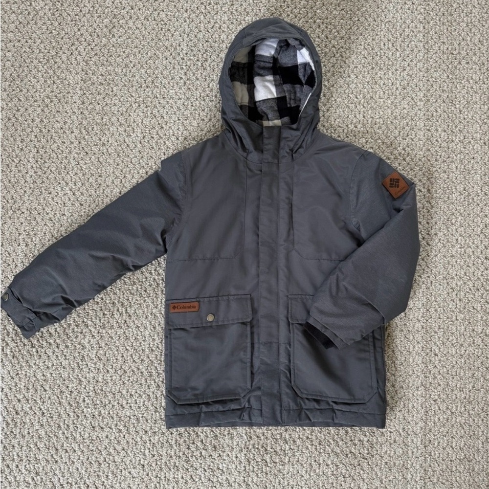 Columbia Kids Gray Hooded Jacket